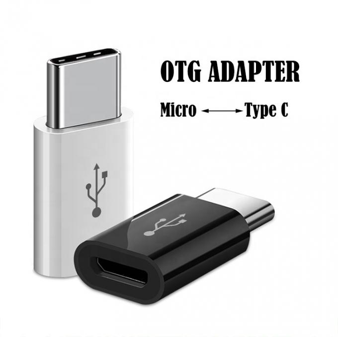 Convertidor de adaptador de carga OTG de tipo C a mujer de micro B altamente compatible 2