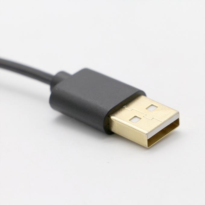 Conectores personalizados de oro 3M de carga rápida de resorte enrollados USB Tipo C Cable de carga de datos 2