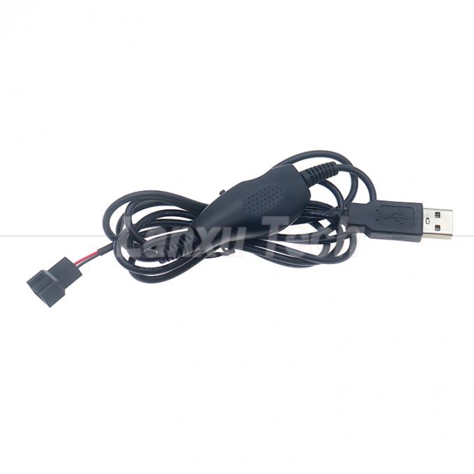 Adjustable USB 5V Step up Boost a DC 12V 3 pin 4 pin Conector de velocidad del ventilador Controlador de velocidad del ventilador Cable de adaptador de alimentación para PC 0
