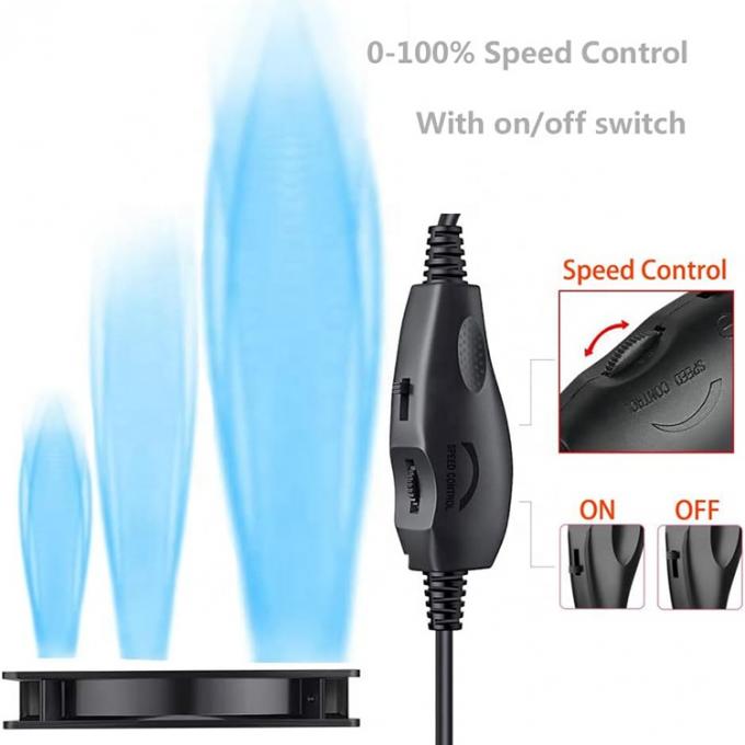 Adjustable USB 5V Step up Boost a DC 12V 3 pin 4 pin Conector de velocidad del ventilador Controlador de velocidad del ventilador Cable de adaptador de alimentación para PC 3