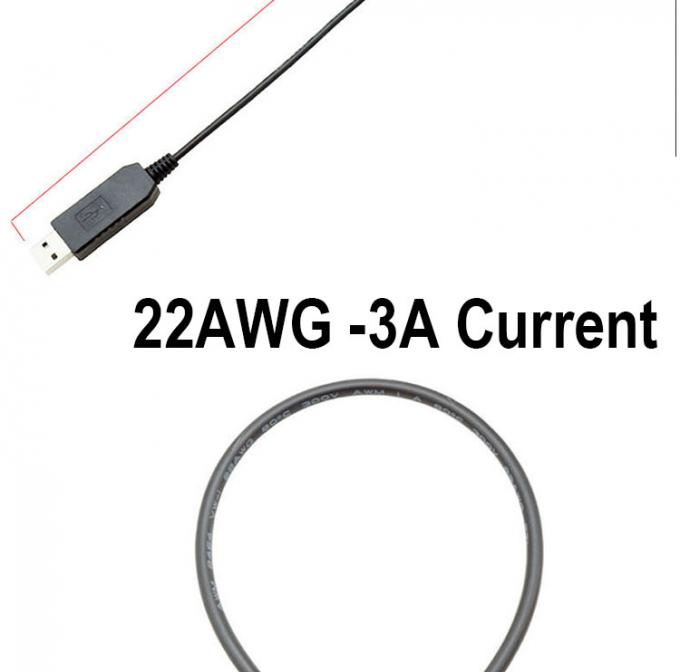 USB de 5V a 12V Voltage Step Up 3 pin y 4 pin Cable de adaptador de alimentación de ventilador de PC 3
