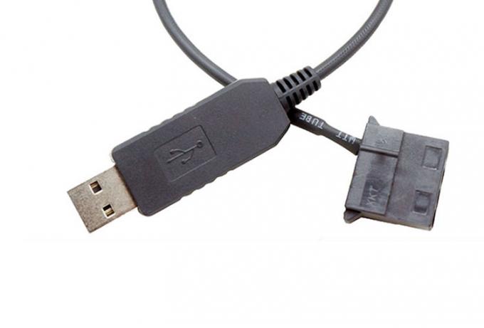 USB de 5V a 12V Voltage Step Up 3 pin y 4 pin Cable de adaptador de alimentación de ventilador de PC 5
