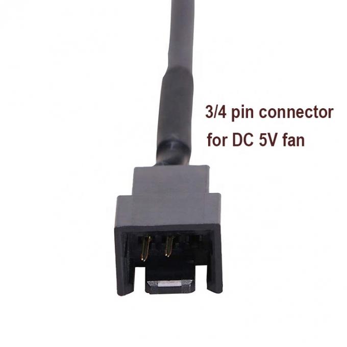USB a 3 pin 4 pin Molex Femenino PWM 5V Cuerpo de ordenador Frescor de refrigeración del ventilador Adaptador de alimentación Conector de cable 1