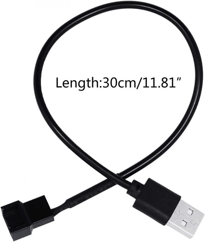 USB a 3 pin 4 pin Molex Femenino PWM 5V Cuerpo de ordenador Frescor de refrigeración del ventilador Adaptador de alimentación Conector de cable 4