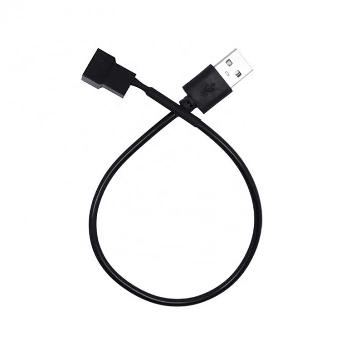 USB a 3 pin 4 pin Molex Femenino PWM 5V Cuerpo de ordenador Frescor de refrigeración del ventilador Adaptador de alimentación Conector de cable 3