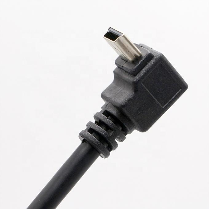 OEM derecha izquierda arriba abajo ángulo de 90 grados MINI cable USB para PS3 controlador MP3 cámara 5