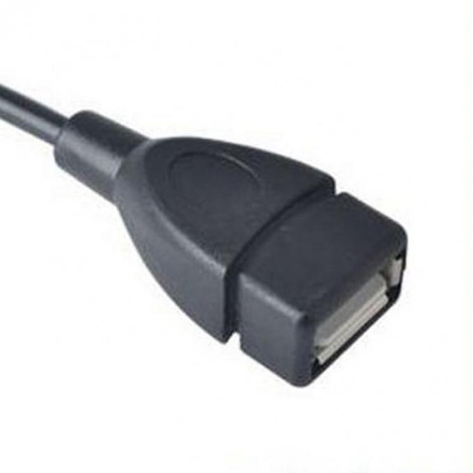 Ángulo de 90 grados Micro B a USB Tipo A Cable de adaptador OTG femenino 2
