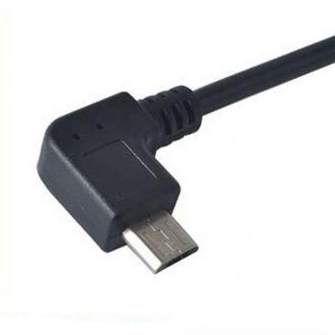 Ángulo de 90 grados Micro B a USB Tipo A Cable de adaptador OTG femenino 1