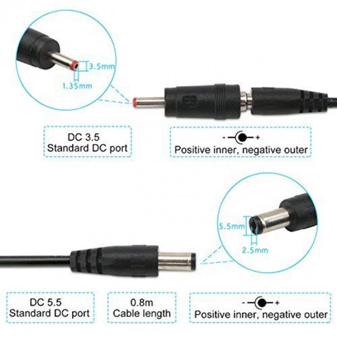 Display LED Multi Compatible Voltage Set Up Booster 5V a 9V 12V USB a cable de cargador de corriente continua 6
