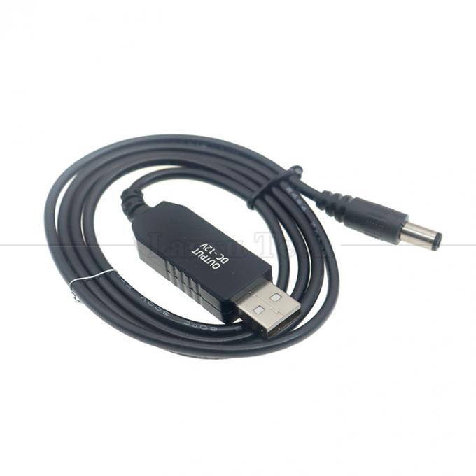 Venta caliente 5V USB a 9V 12V convertidor de salida de corriente continua refuerzo Wifi Modem Router cable de alimentación 7