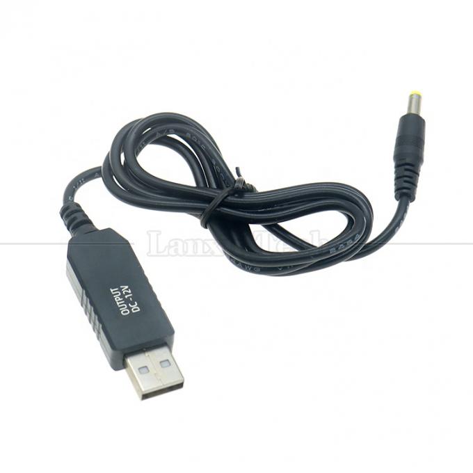 Alta calidad 12v 9v de salida USB a DC 4.0x1.7mm Cable de cargador para el módem del router 6