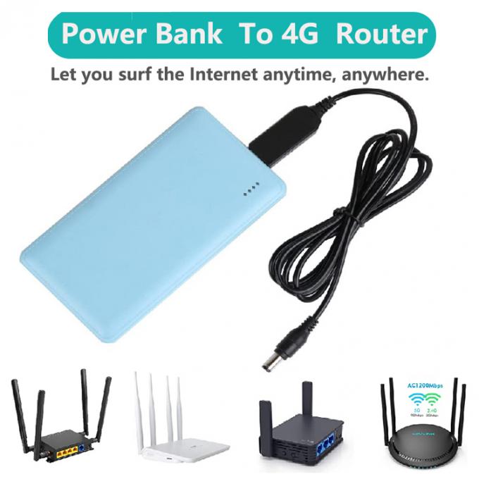 Alta compatibilidad 1m Step Up Booster Cargador de potencia 5.5x2.1 mm DC 5V a 12V Cable USB para el enrutador Wifi 2