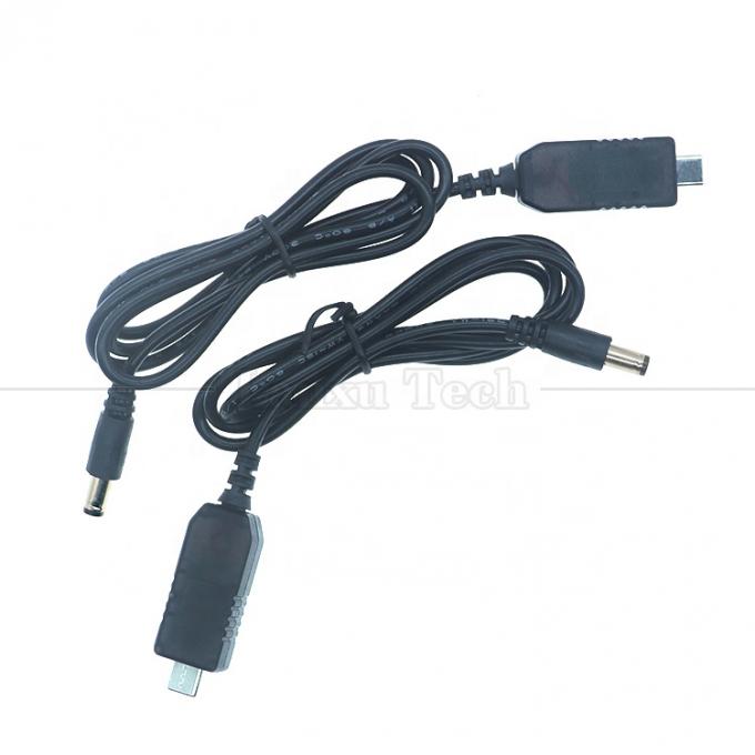 Tipo de USB C a CC 5.5x2.1mm 8.4v 7.4v 6v 4.5v 3.6v 3v 2.4v 9v 12v Cable de salida para el circuito de banda de luz LED del router Wifi 1