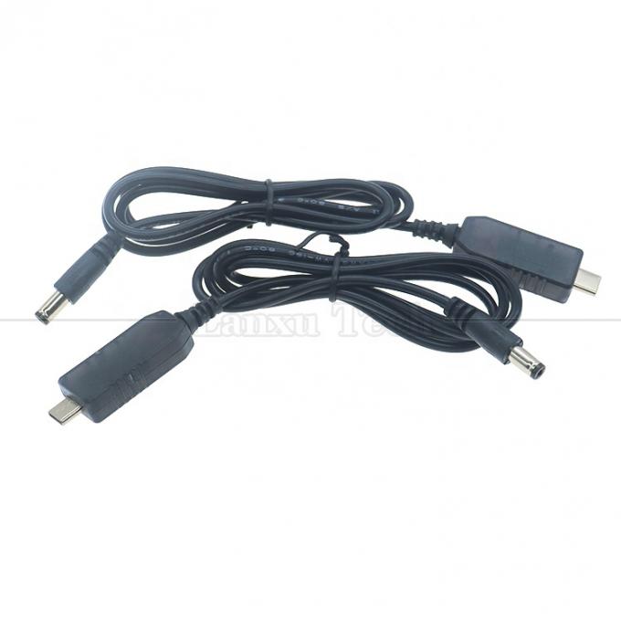Tipo de USB C a CC 5.5x2.1mm 8.4v 7.4v 6v 4.5v 3.6v 3v 2.4v 9v 12v Cable de salida para el circuito de banda de luz LED del router Wifi 6