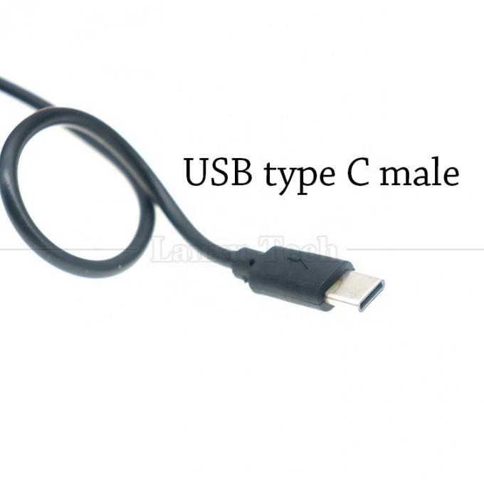 USB 5V a USB Tipo C 12V Convertidor de potencia de salida de refuerzo Cable de cargador de energía para esterillas de luz led 4
