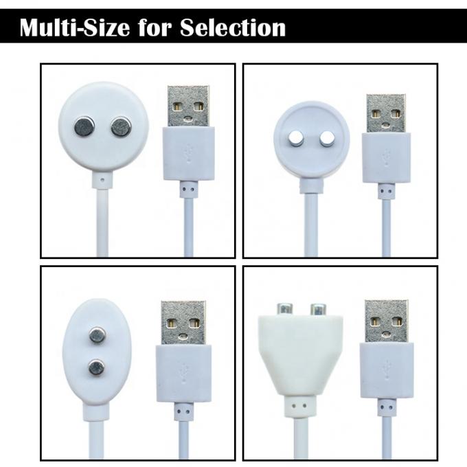 2 PIN USB Magnético cepillado de dientes eléctrico Instrumentos de belleza para adultos juguetes sexuales vibrador cable de cargador 0