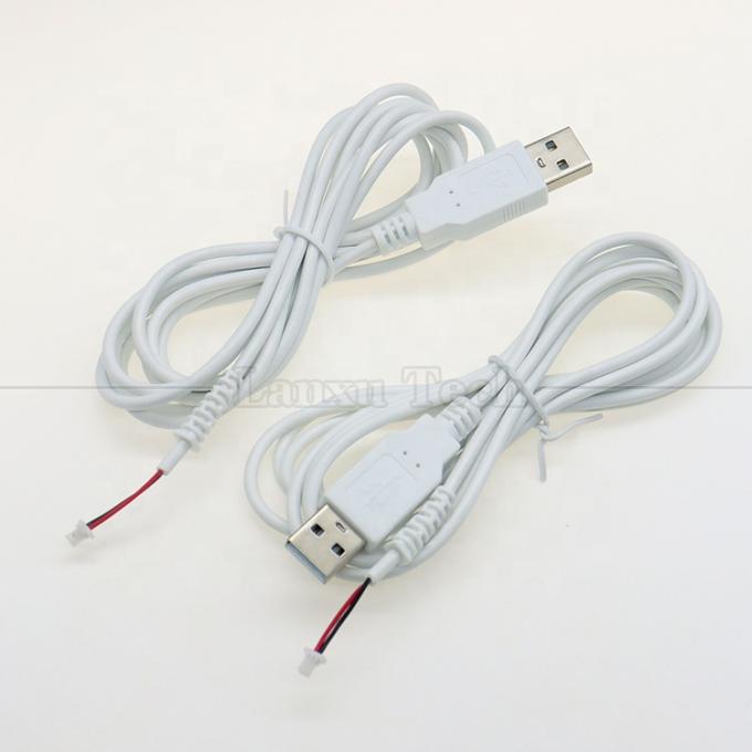 Conjunto personalizado USB A macho a JST 2pin 1.0mm 2.0mm 1.25mm Pitch SHR MX XH SH VH PH Cable de conector 1
