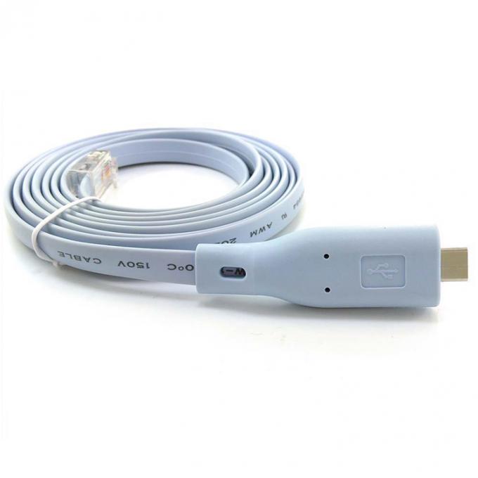 Cable de consola de adaptador serie de 6FT USB Tipo C a RJ45 para el interruptor de enrutador Cisco 3