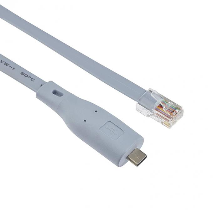 Cable de consola de adaptador serie de 6FT USB Tipo C a RJ45 para el interruptor de enrutador Cisco 2