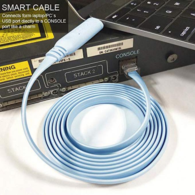 Cable de consola de adaptador serie de 6FT USB Tipo C a RJ45 para el interruptor de enrutador Cisco 5