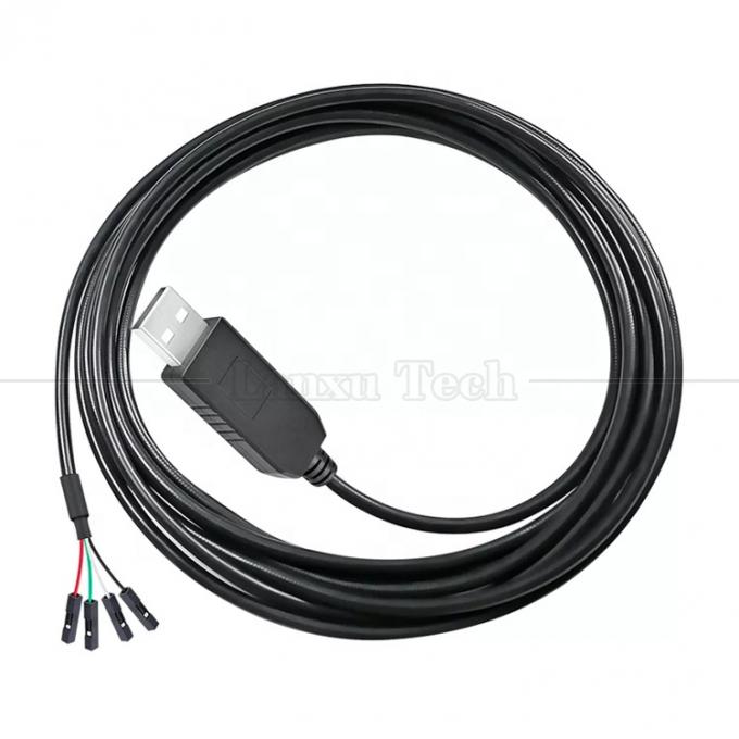 Alta compatibilidad WIN7 10 FTDI FT232 5V 3.3V USB a Uart TTL Cable serie para Raspberry Pi 5