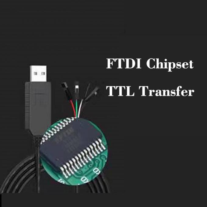 FTDI Chipset FT 232 5V 3.3V USB a 4 PIN Dupont Uart TTL Cable de conversión en serie para Raspberry Pi 1