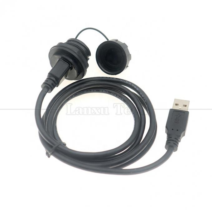 Cables de extensión de conector de puerto USB tipo A de panel masculino a femenino impermeable 5