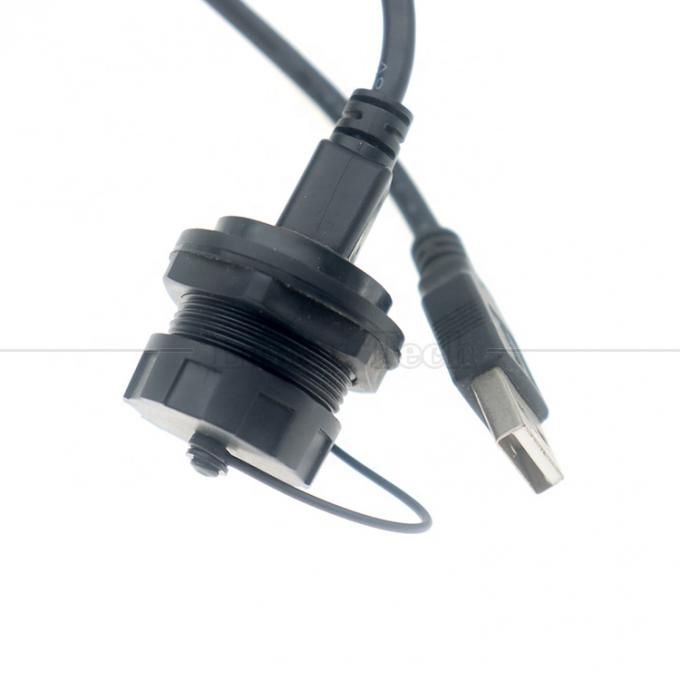 Cables de extensión de conector de puerto USB tipo A de panel masculino a femenino impermeable 3