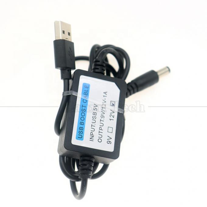 5V a 9V de alta calidad 12V 1A USB a DC 5.5x2.1mm Cable de conversión de refuerzo de router Wifi 4