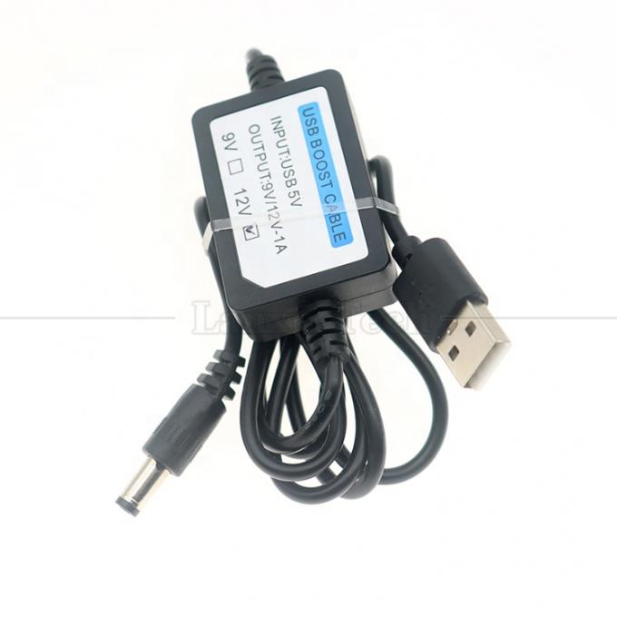 5V a 9V de alta calidad 12V 1A USB a DC 5.5x2.1mm Cable de conversión de refuerzo de router Wifi 5