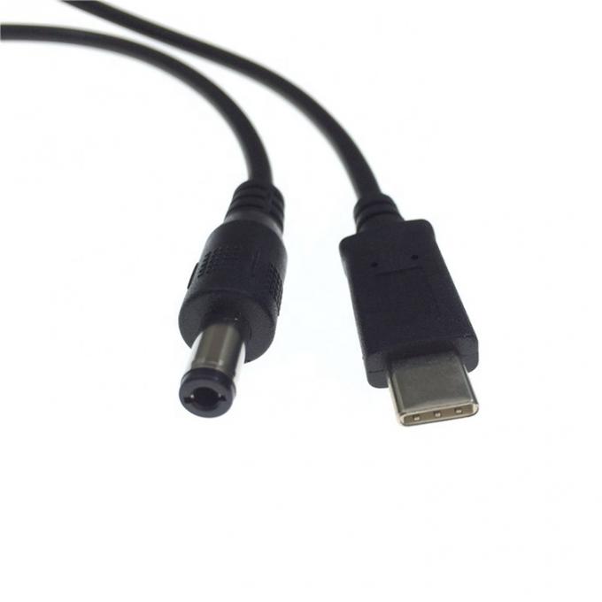 Carga rápida 20V 3A 65W USB Tipo C a 5.5mm X 2.1mm Cable de carga de energía DC PD para computadora portátil 3