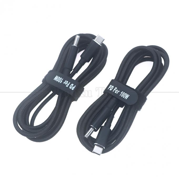20V 5A 100W Dual E Mark Chip PD Carga USB Tipo C a DC Adaptador de cable de ordenador portátil para HP Asus Lenovo Dell 4