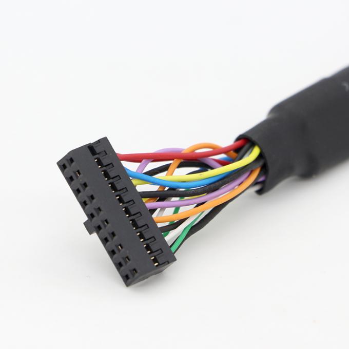 OEM para el bloqueo de tornillo de doble USB 3.0 Tipo A de panel de montaje de cable femenino con conector Molex 4