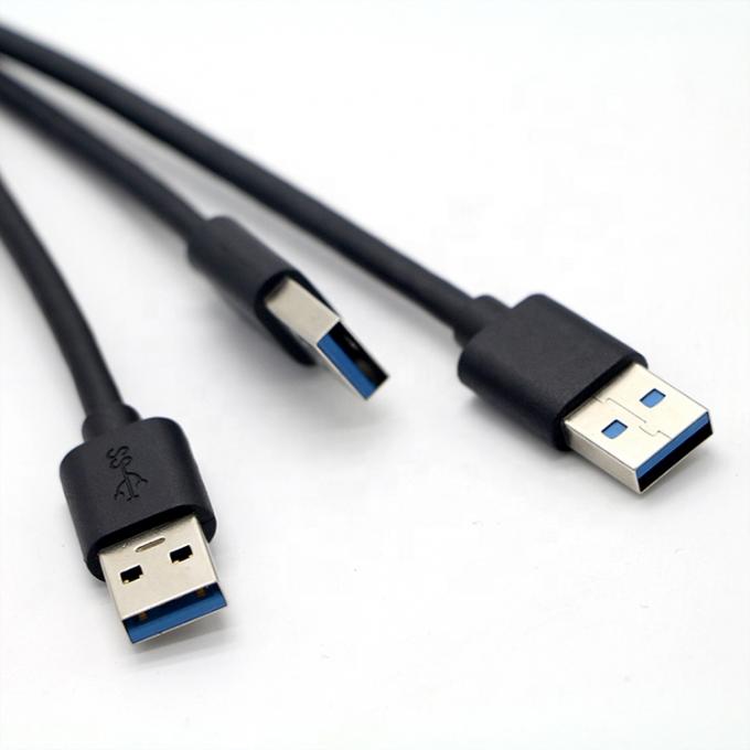Cable de extensión de montaje de panel personalizado USB 3.0 A masculino a USB Tipo C 3.1 femenino 4