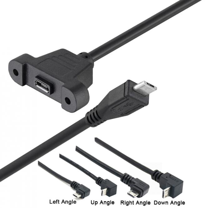 Cable de montaje de panel USB para conexión de tornillo de tipo micro C RJ45 Ethernet masculino femenino 8