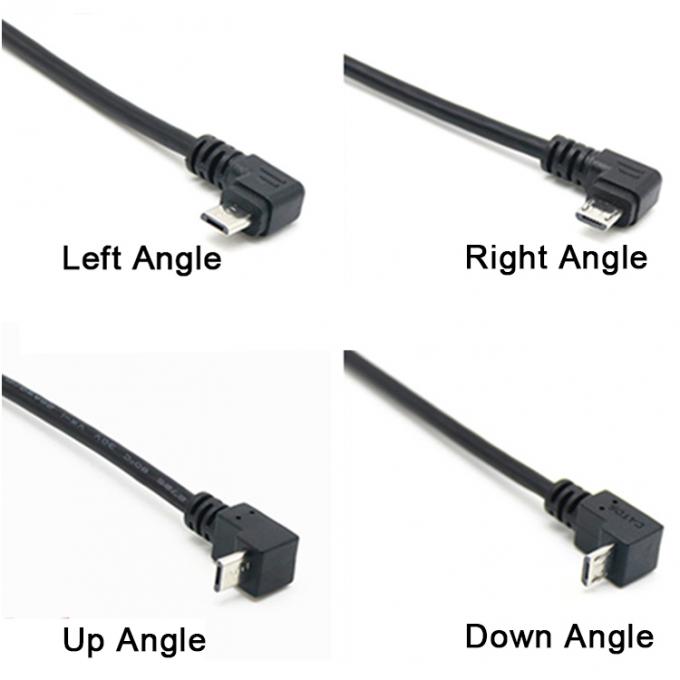 CUSTOM 0.3M 1M 90 grados hacia arriba hacia abajo ángulo izquierdo derecho tornillo micro panel montaje cable de extensión USB 5
