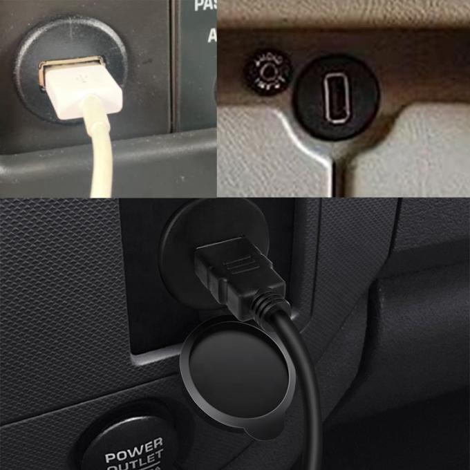 Car Audio Stereo Dashboard Panel de descarga masculino a femenino Monte de cable de extensión USB 2.0 Tipo A 1