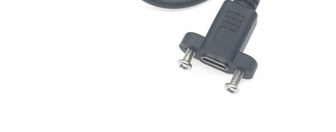 30cm 50cm Panel de tornillo montado de hombre a mujer USB Tipo C 3.1 cable de extensión 7