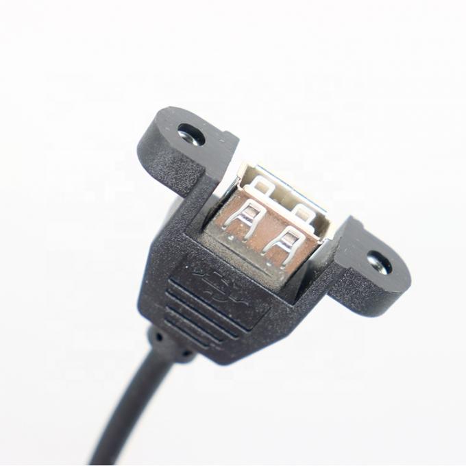 Panel de montaje personalizado USB Tipo A Femenino para abrir cables de extremo desnudo 2