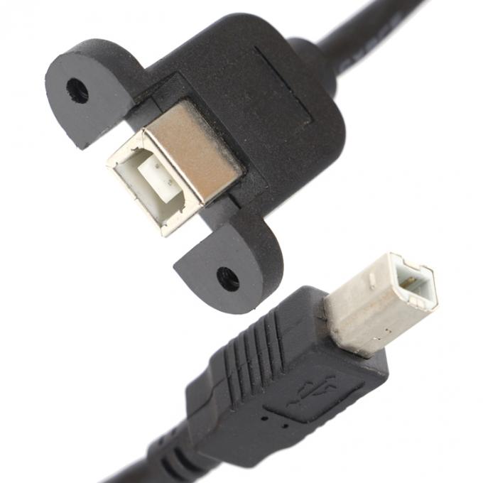 Cable de montaje de panel USB para conexión de tornillo de tipo micro C RJ45 Ethernet masculino femenino 3