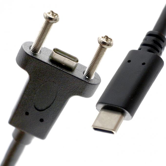 Cable de montaje de panel USB para conexión de tornillo de tipo micro C RJ45 Ethernet masculino femenino 6