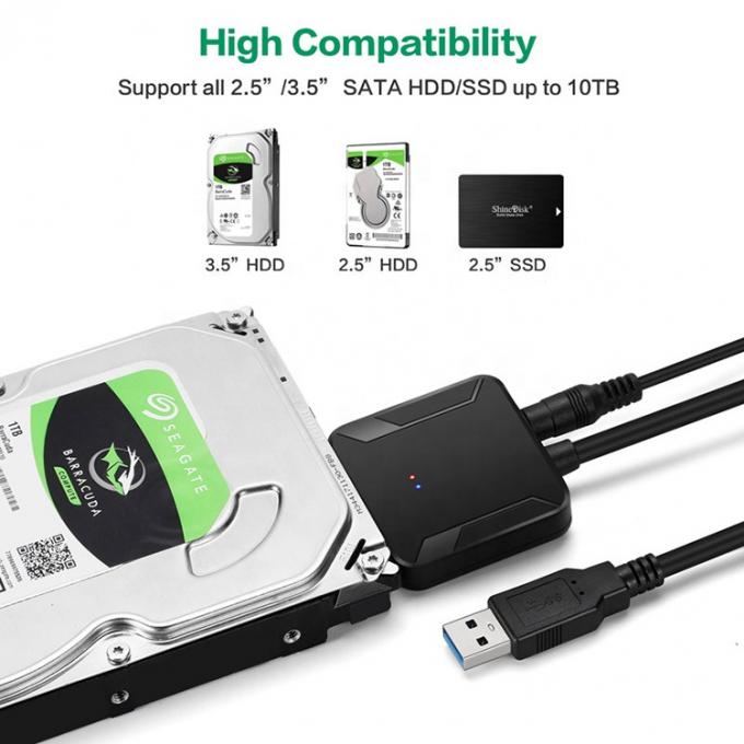 Alta compatibilidad 2.5 3.5 pulgadas SSD HDD disco duro USB 3.0 a Sata Cable 3