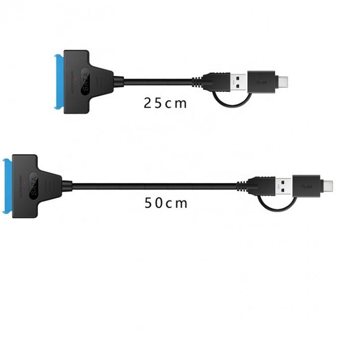 Alta velocidad 5Gbps 2,5 pulgadas SSD HDD disco duro tipo C USB 3.0 SATA cable de adaptador 4
