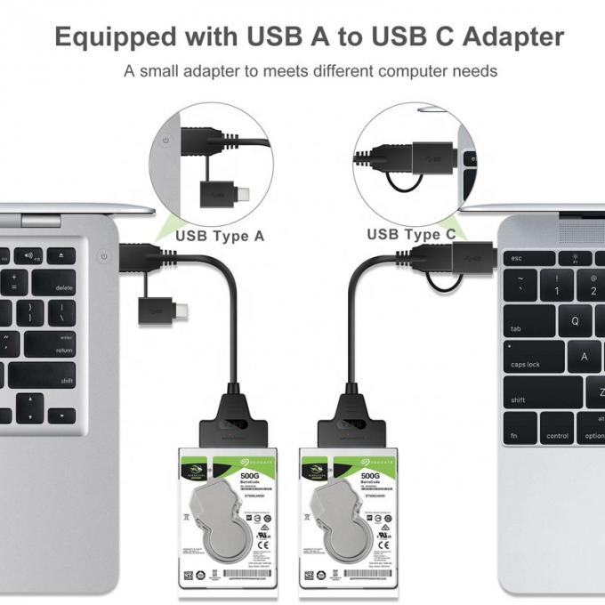 Alta velocidad 5Gbps 2,5 pulgadas SSD HDD disco duro tipo C USB 3.0 SATA cable de adaptador 7