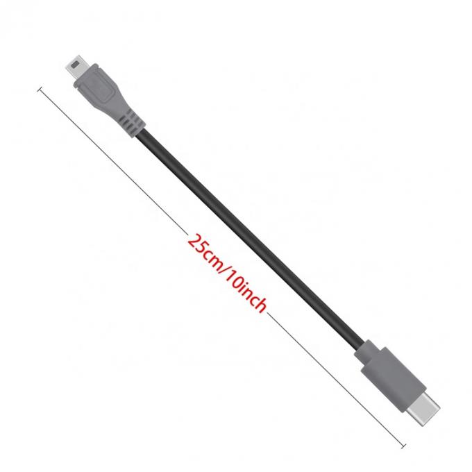 Cable de carga de datos USB Tipo C a Mini 5 pin USB OTG Adaptador para cámara de vídeo de teléfono 3