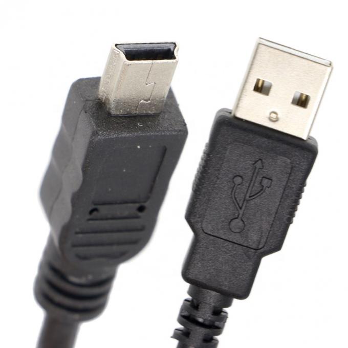 1.5m USB A a Mini B 5PIN USB 2.0 Cable OTG de carga de datos con ferrita 4