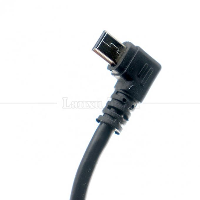 Personalización de 90 grados en el ángulo izquierdo USB A masculino a MINI 5P Cable USB para la cámara del controlador PS3 5