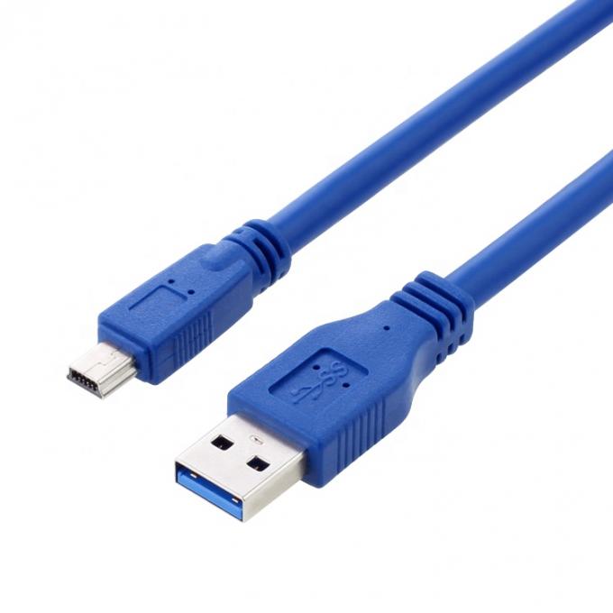 Cable de extensión USB 3.0 de alta velocidad de 5 Gbps de tipo A masculino a mini B 10 PIN 4