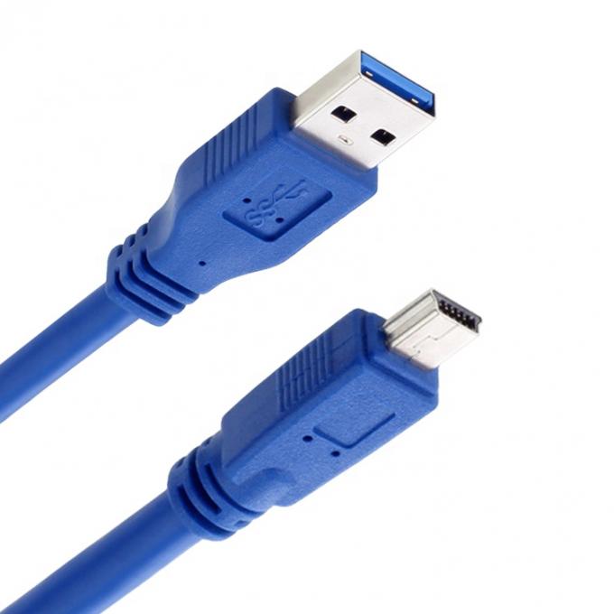 Cable de extensión USB 3.0 de alta velocidad de 5 Gbps de tipo A masculino a mini B 10 PIN 2