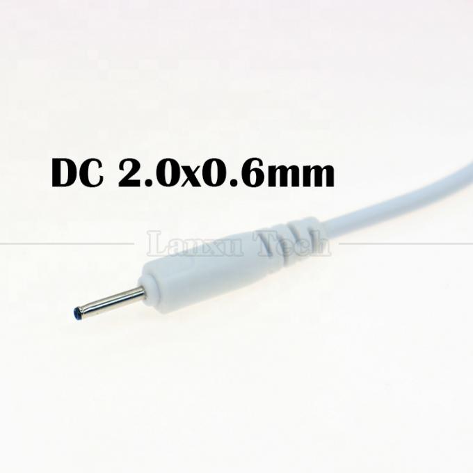 Alta calidad 0.5M 1M 2M 3M Blanco Negro DC 2.0 0.6 mm Cargador Cable USB para vibrador 1